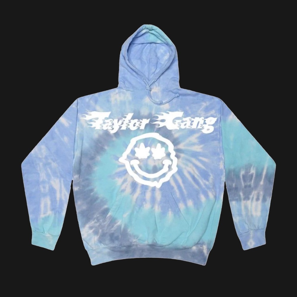 Taylor Gang blue Puff Print Tie-Die hoodie